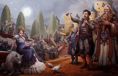 Tales of Lost Omens: The Dying Wish (llustration by Victor Manuel Leza Moreno from Pathfinder Lost Omens: Pathfinder Society Guide)